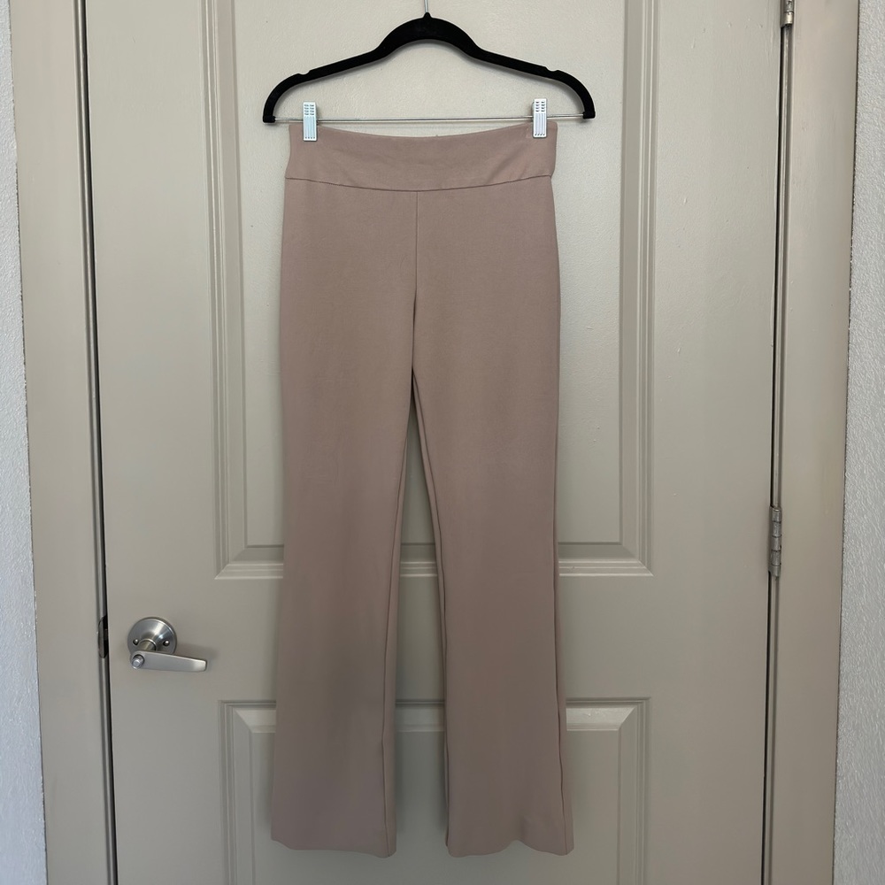 Express Columnist Boot High-Rise Khaki/Taupe Pants, Size XS